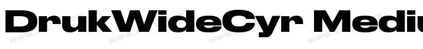 DrukWideCyr Medium字体转换